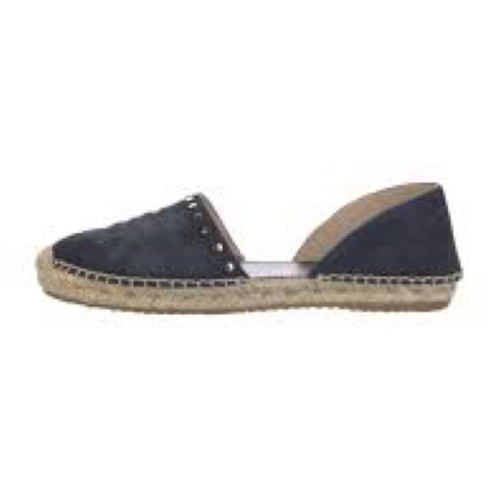 Jimmy Choo D’Orsay Women's Navy Espadrille Flats 37.5
